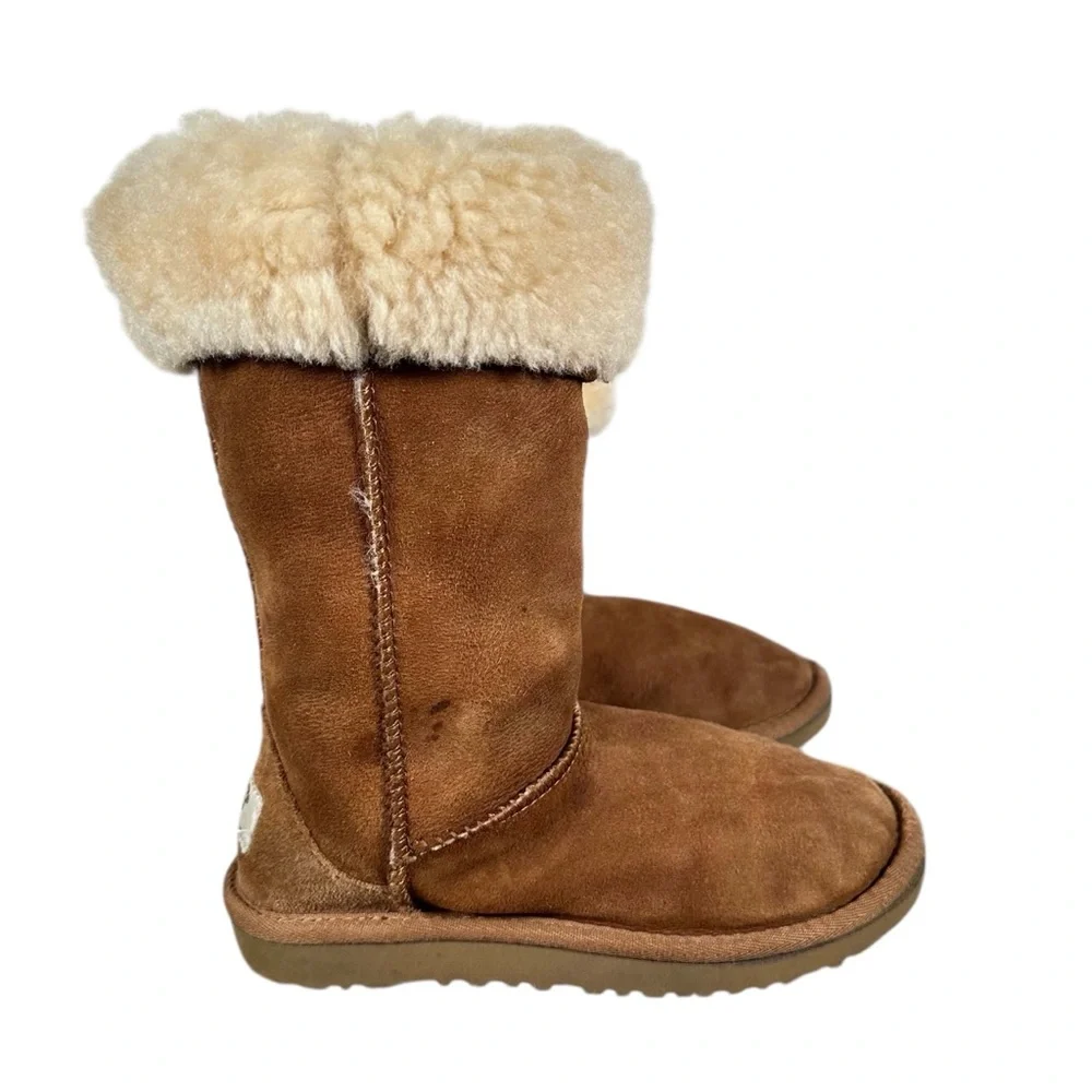 UGG Classic Tall Shearling Lined Sheepskin Boots in chestnut